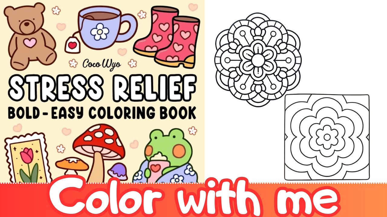 Color with me | ASMR | Stress relief by Coco Wyo | Adultcoloring| Relaxing marker sounds
