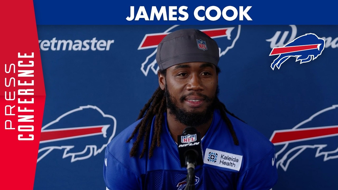 James Cook Addresses The Media At Training Camp | Buffalo Bills