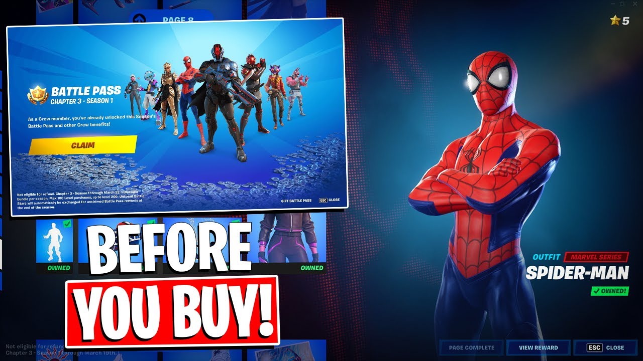 *NEW* CHAPTER 3 S1 BATTLE PASS Reaction | 100 Tiers BOUGHT (Fortnite Battle Royale)