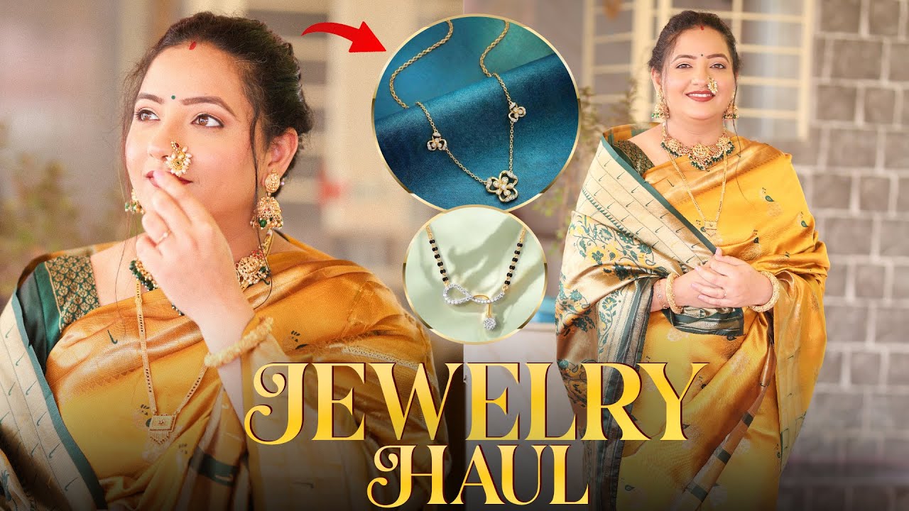 My Daily Wear Gold Jewellery Haul!😍 | मंगळसूत्र Design, Rings, Toe Rings, Ear Rings, Necklace💍💎