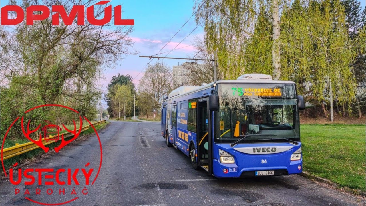 Linka 75; točna Pod Vyhlídkou - Všebořice OC. Cabincam