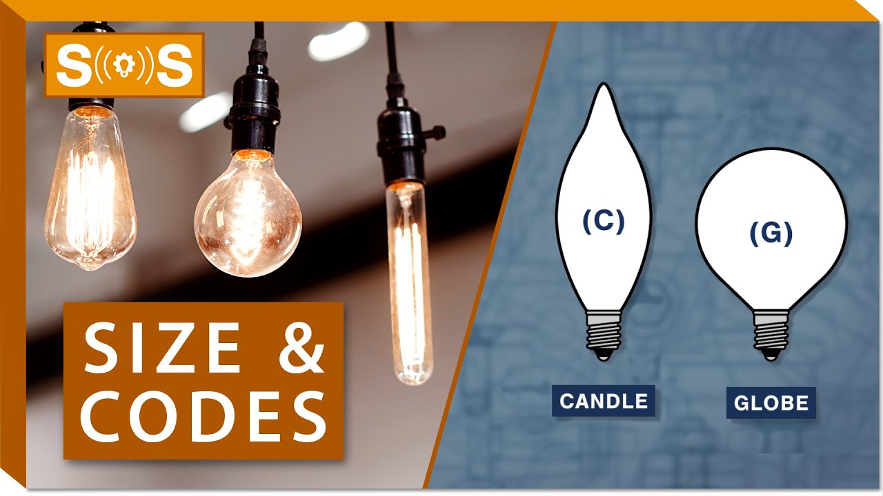 Decorative Light Bulb - Size & Codes | Spec. Sense