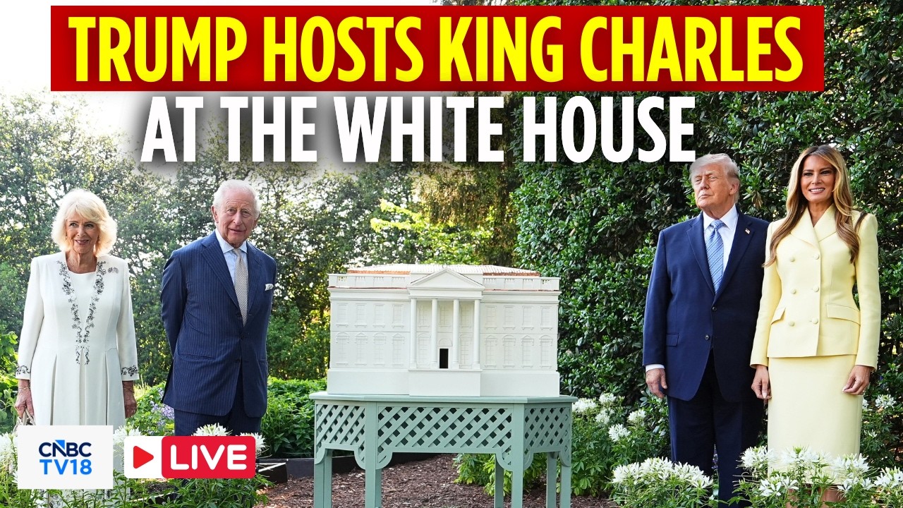 LIVE: Trump Holds Welcome Ceremony for King Charles and Queen Camilla at The White House | N18G