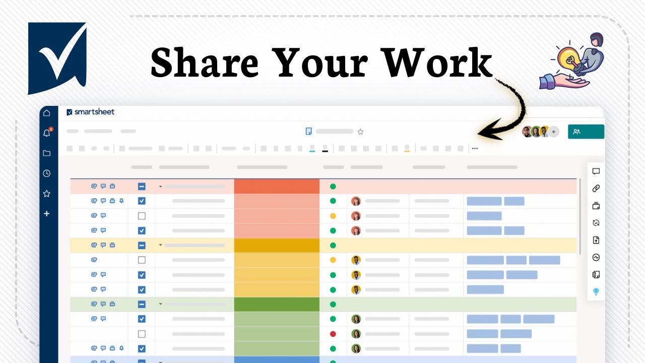 How to share your work in Smartsheet (For Team Access)