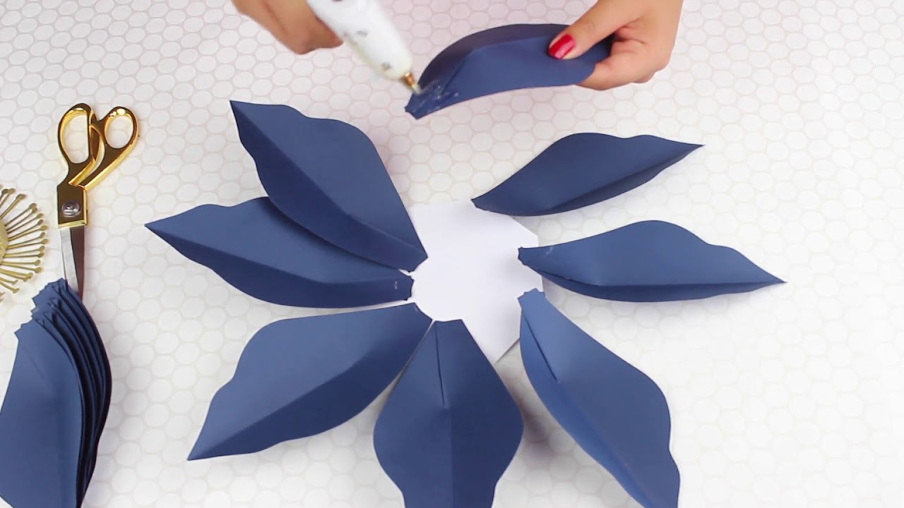Paper Flower Tutorial Using Template #22