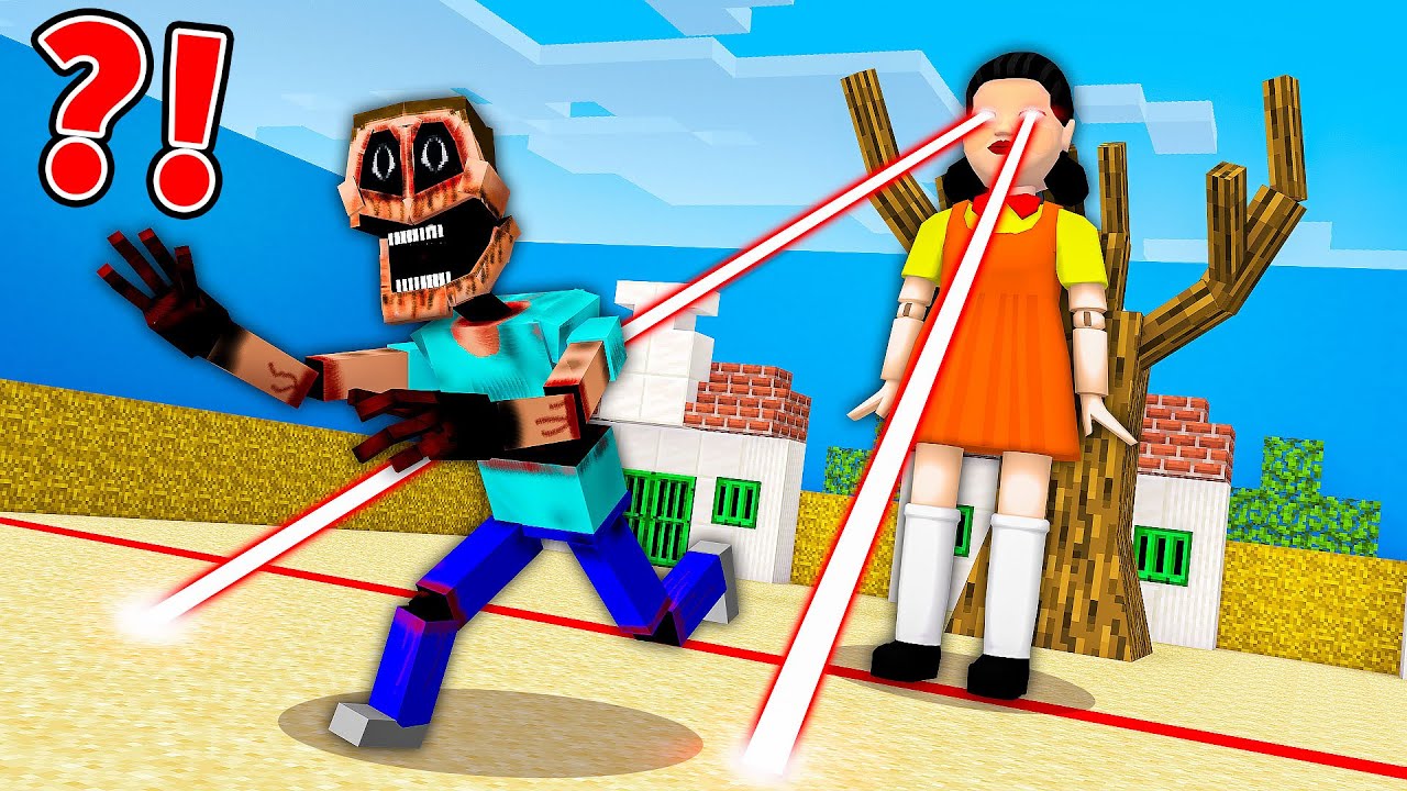 Bullying The Mimicer in SQUID GAME in Minecraft