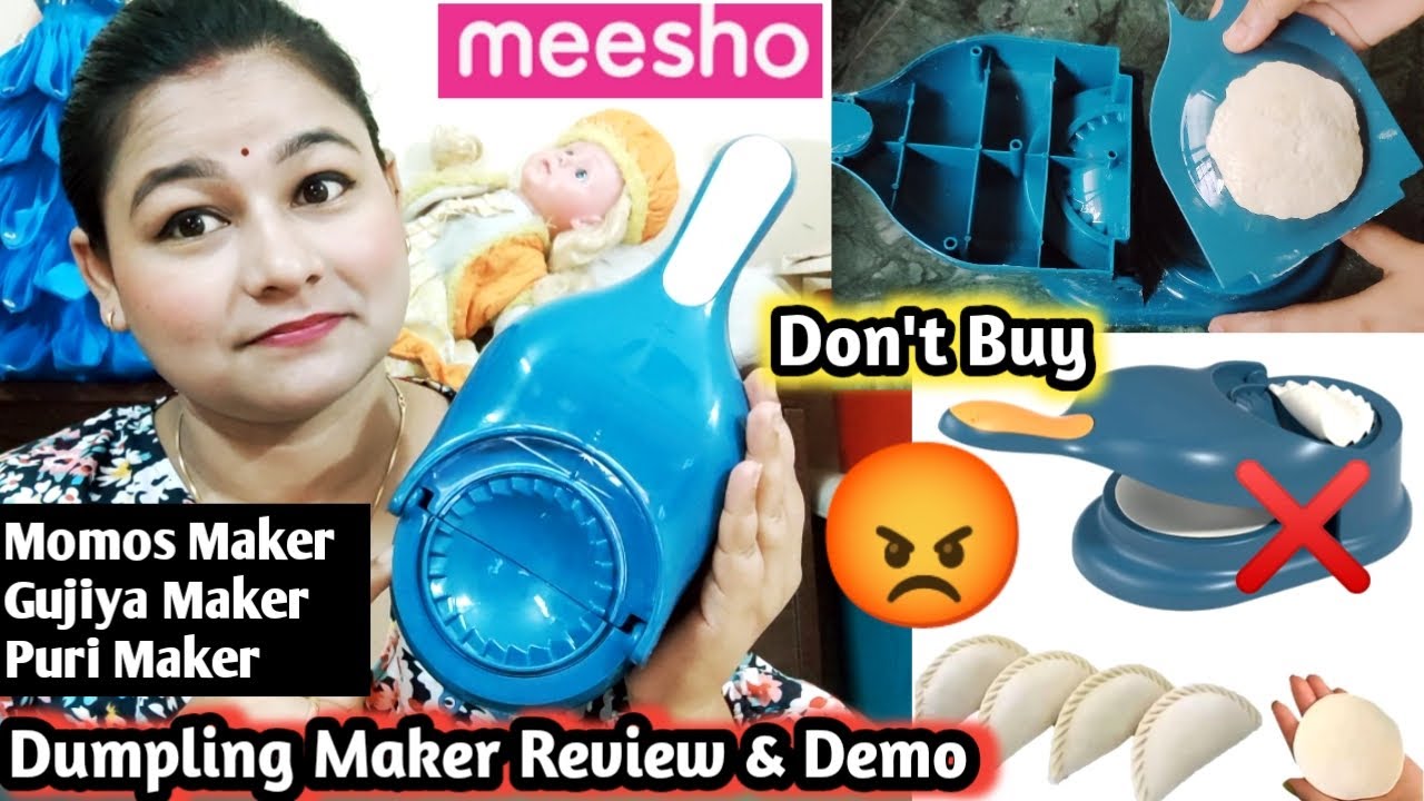 Meesho dumpling maker review & demo | gujiya maker  | Momos maker & puri maker machine | Don't buy 😡