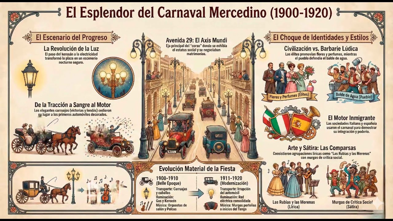 Carnaval Mercedino  año 1900