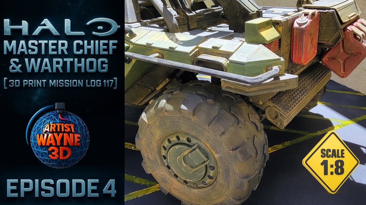 3D-печать Мастера Чифа и Бородавочника из Halo в масштабе 1:8 | Эпизод 4 — Битва с боссом «Виндск...