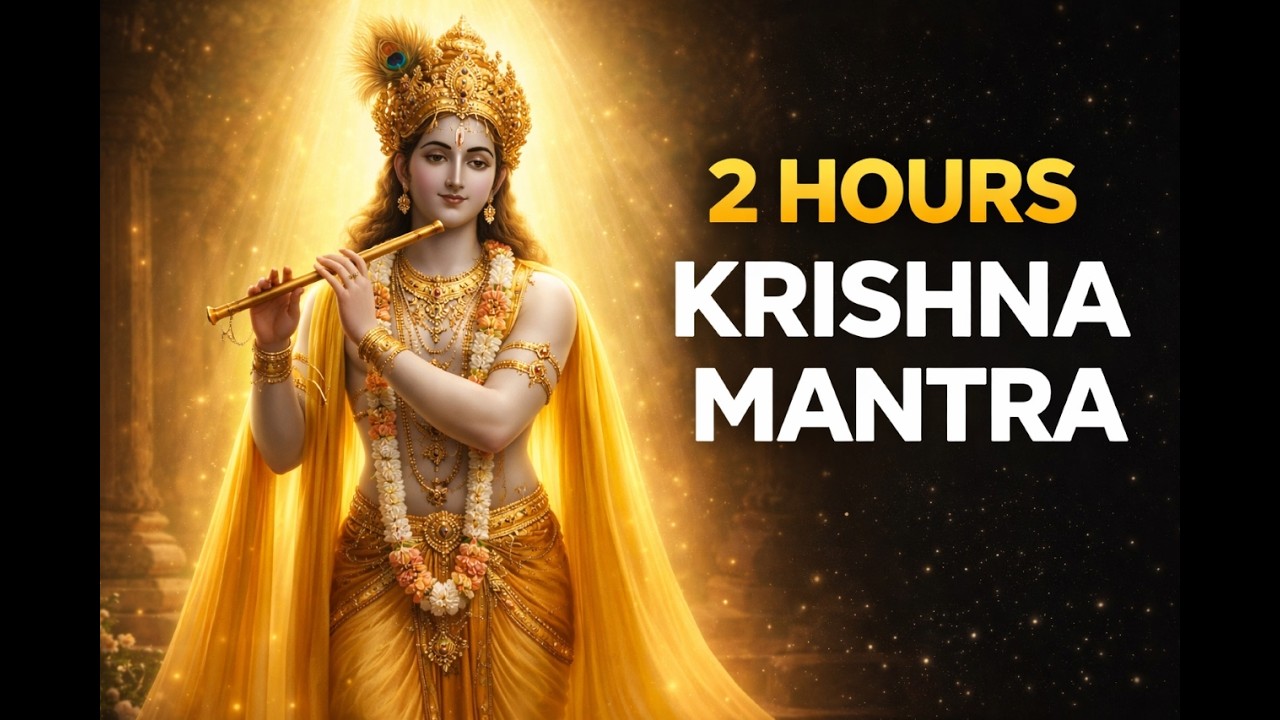 ॐ कृष्णाय वासुदेवाय  2 Hour Divine Chant | Deep Meditation Krishna Mantra
