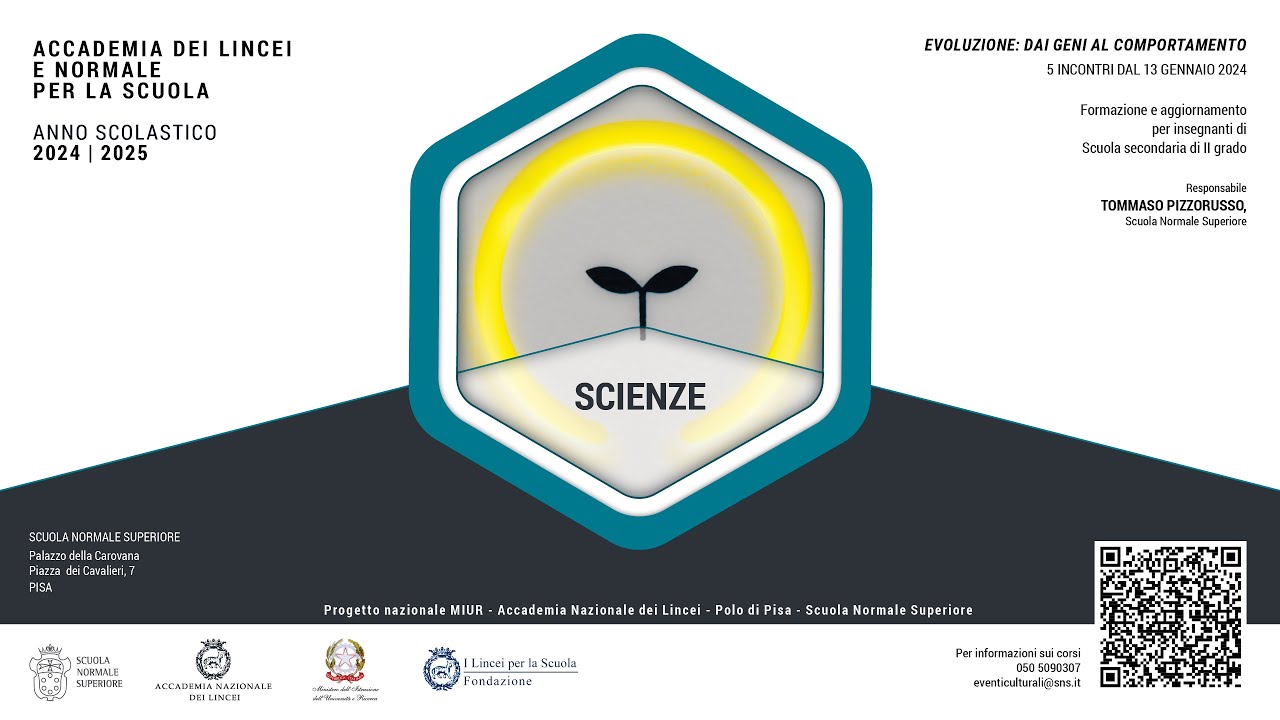 SCIENZE - EVOLUZIONE: DAI GENI AL COMPORTAMENTO - Accademia dei Lincei e SNS - 17 marzo 2025