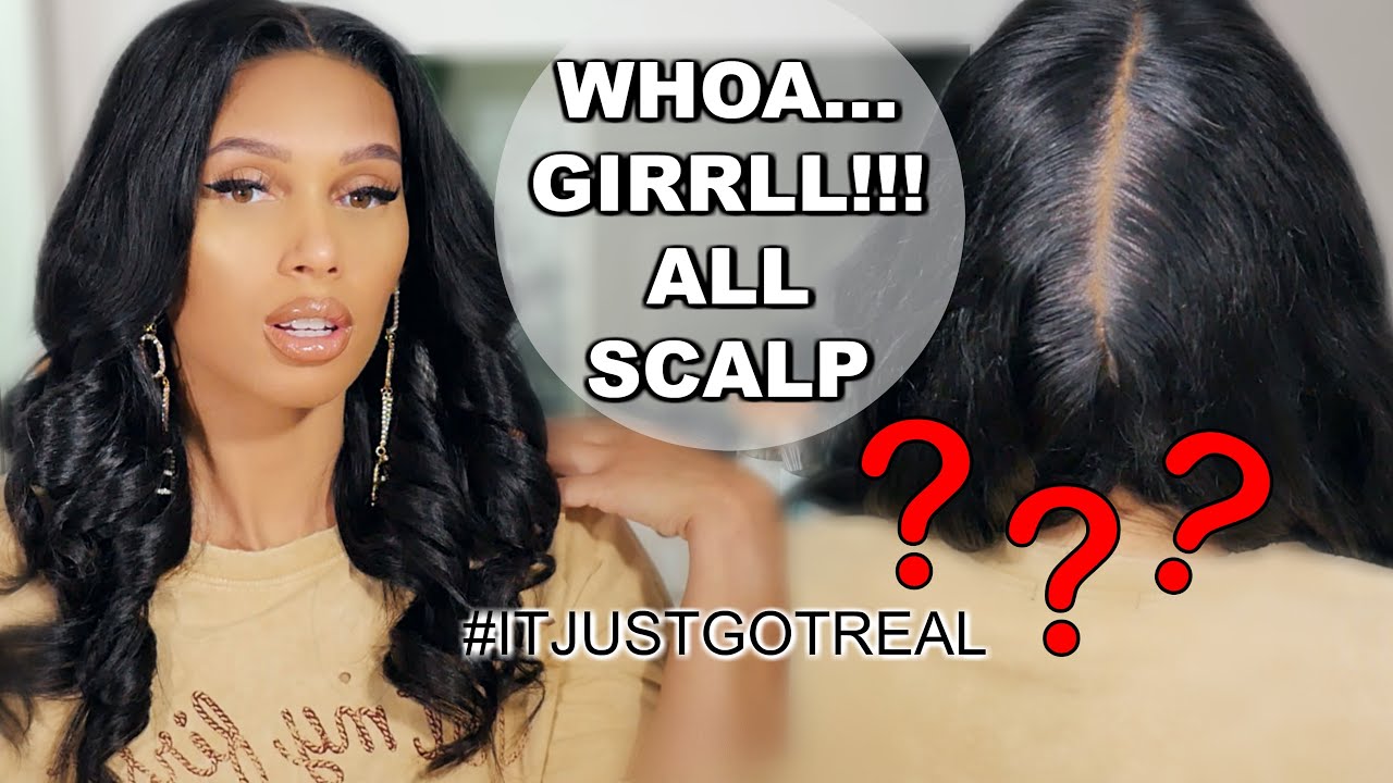 *NEW* FULL FAKE SCALP Wig| Glue-less Freestyle Part Full Lace Wig- PRETTYLUXHAIR