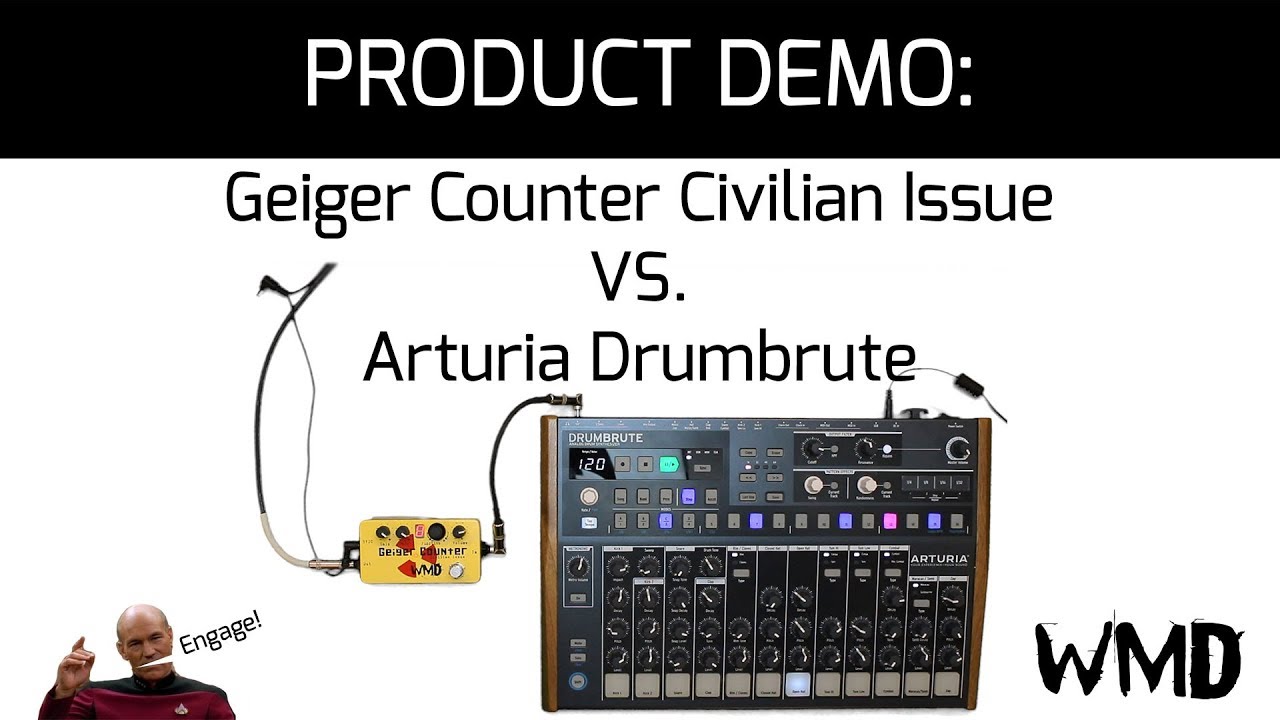 WMD Geiger Counter Civilian Issue on the Drumbrute Drum Machine