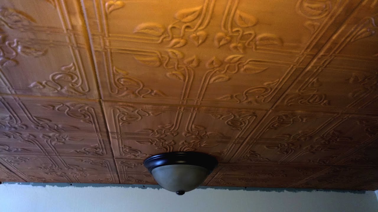 Faux Tin Ceiling Tile How To