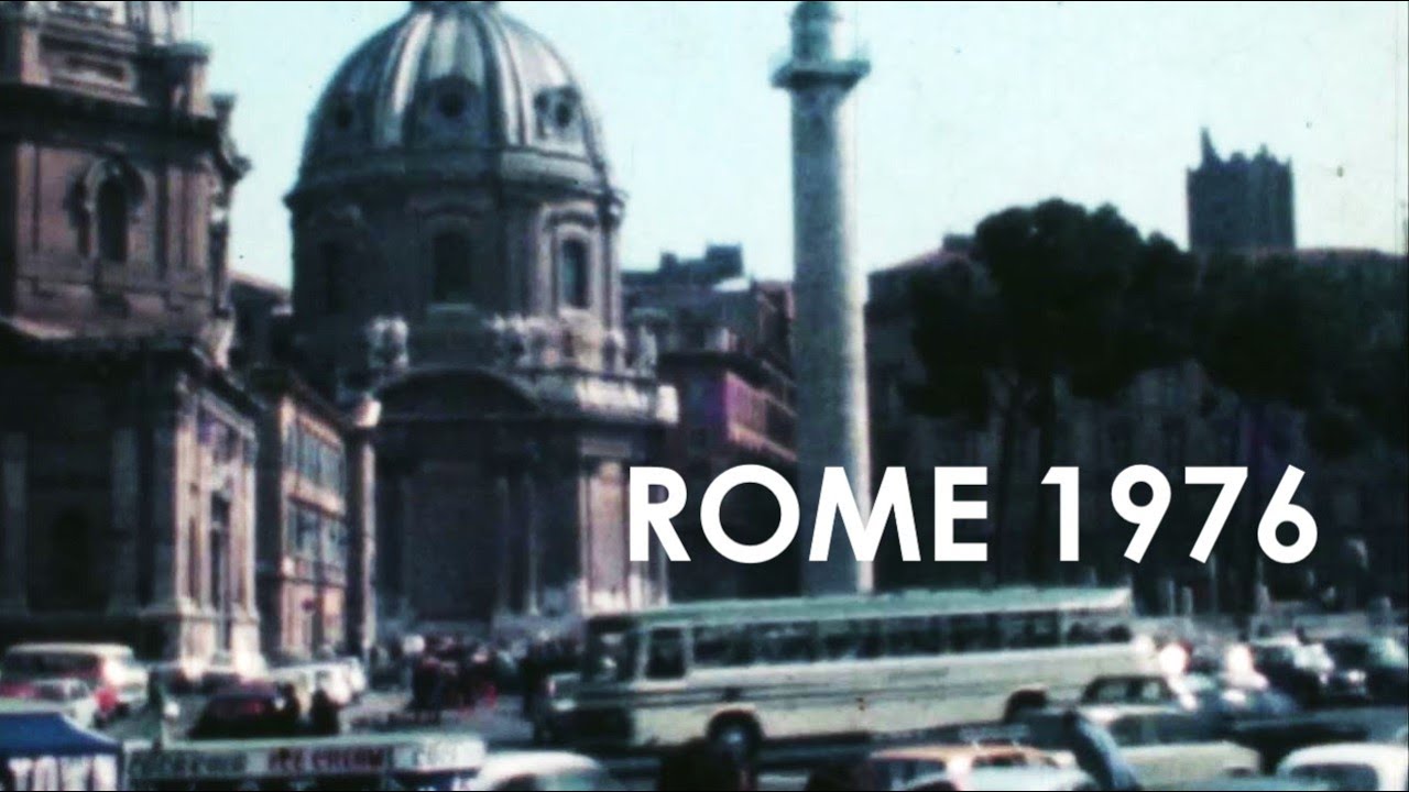 Rome 1976 | Spring in Italy's Capital, Roman Forum, Colosseum |Archive Footage