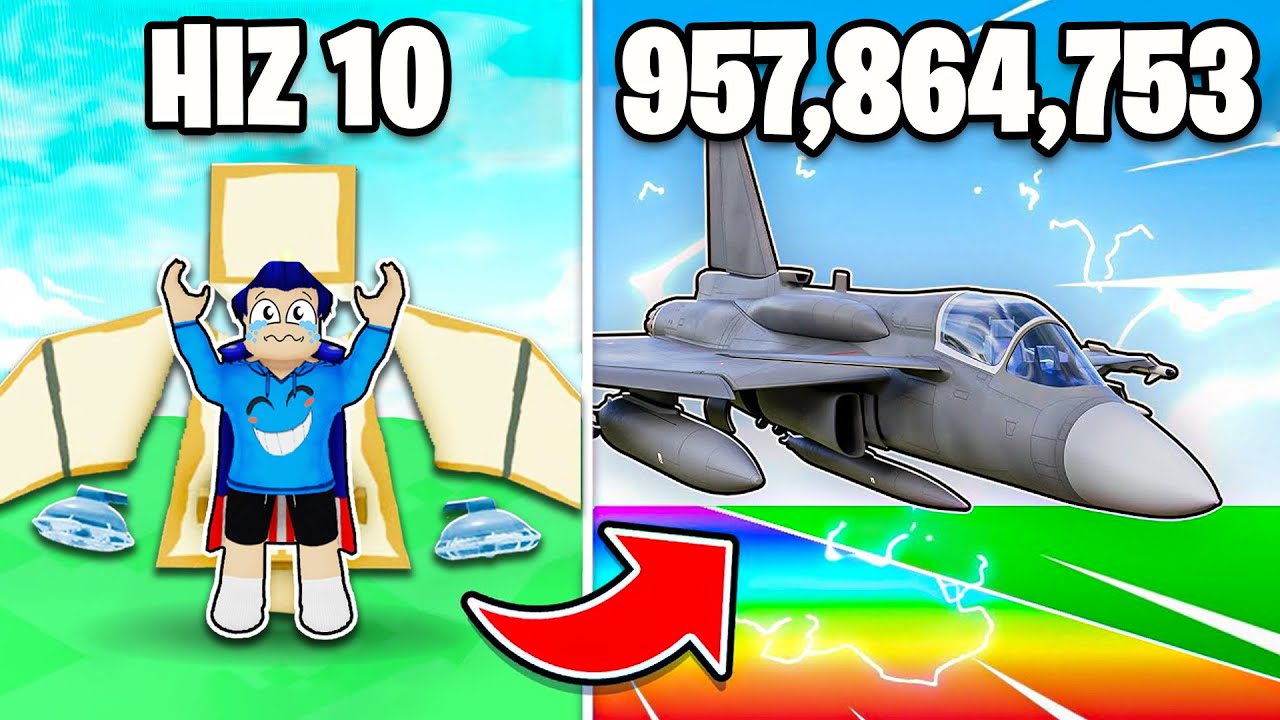 UÇAK OLDUM 9,416,283 KM UÇTUM ✈️ Roblox