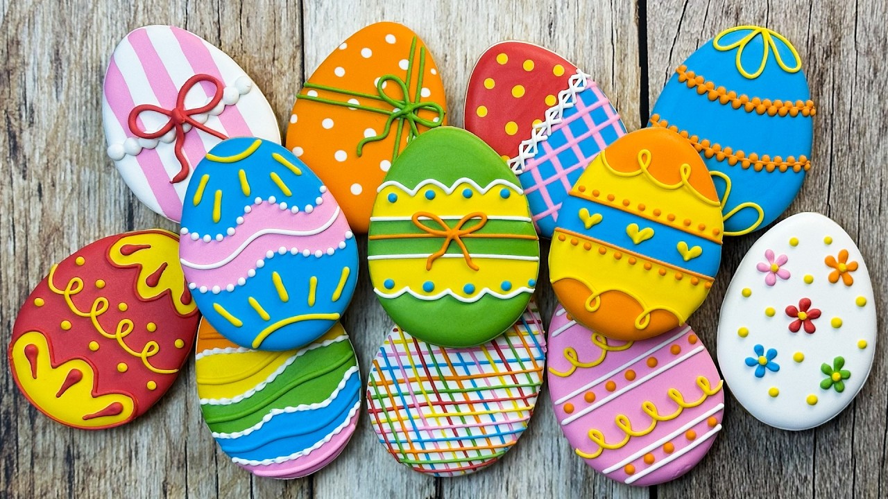 🌈 12 Colorful Easter Cookie Decorating ~ Satisfying Compilation ~ 可愛いイースターまとめ 🐰 #Easter