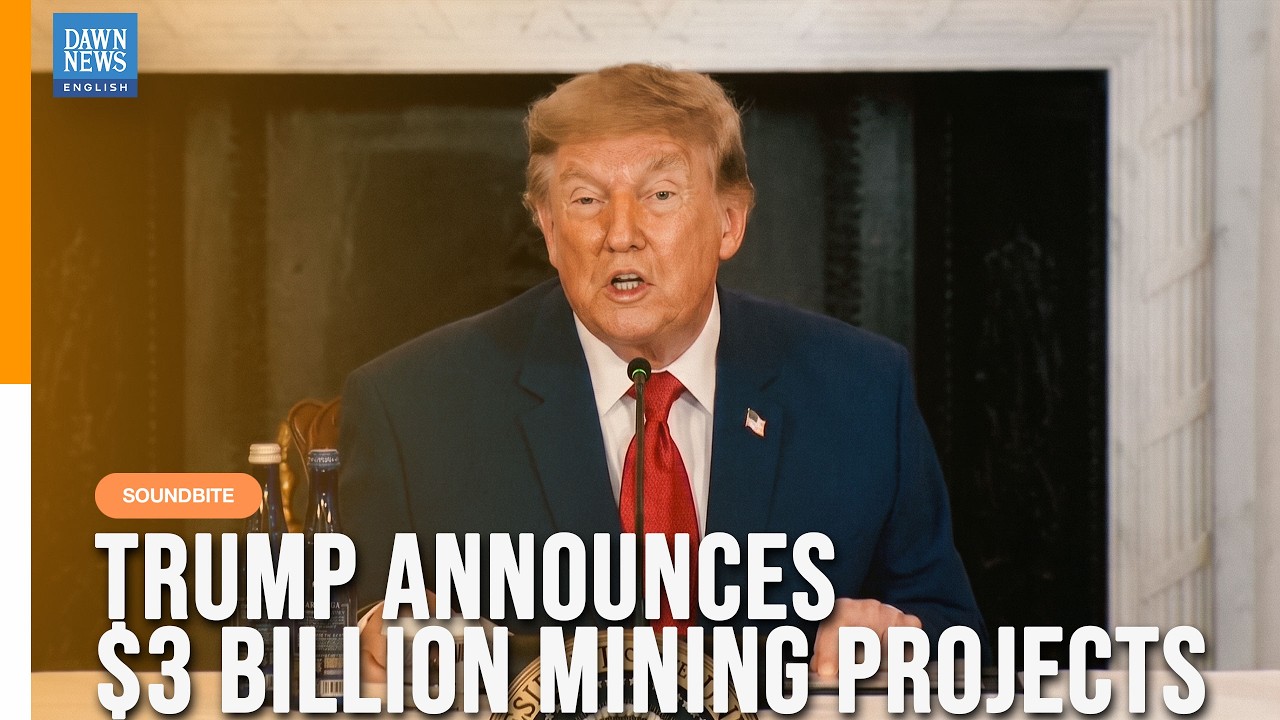 US President Trump Announces $3 Billion Mining Projects, Thousands of Jobs | Dawn News English