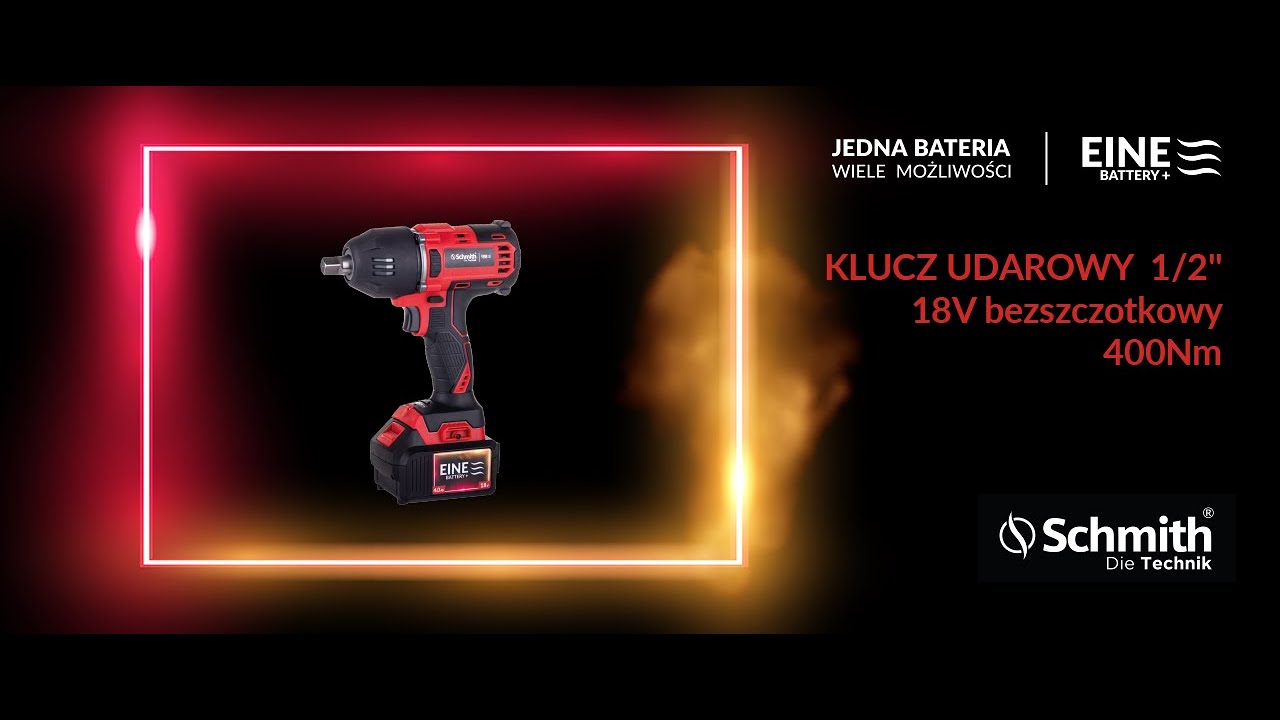 Schmith - Klucz udarowy 1/2'' 18V bezszczotkowy 400Nm