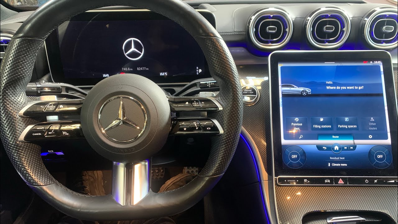 Обслуживание Mercedes C-класса W206 / сброс уровня масла