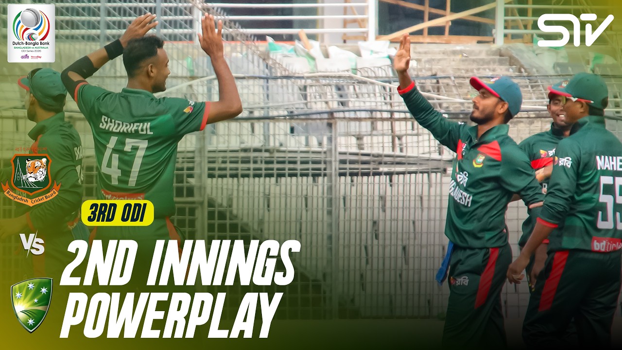 2nd Innings Powerplay | Bangladesh vs Australia | Match 03 | ODI Series 2026 | M9K1K