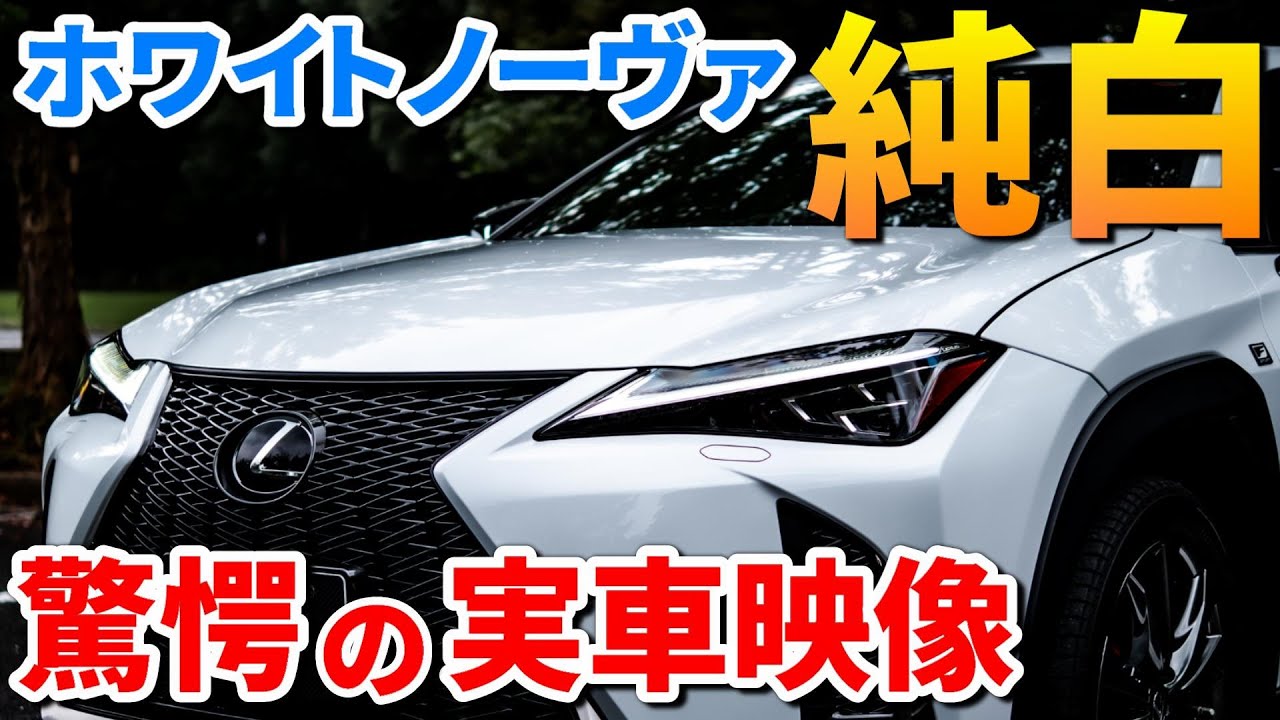 新型NXでも1番人気？レクサスUX外装レポート～ホワイトノーヴァガラスフレーク徹底解剖～