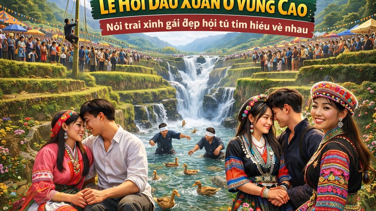 LỄ HỘI ĐẦU XUÂN Ở VÙNG CAO SA PA LAO CAI - NƠI GẶP GỠ NHỮNG BÔNG HOA CỦA NÚI RỪNG TÂY BẮC .