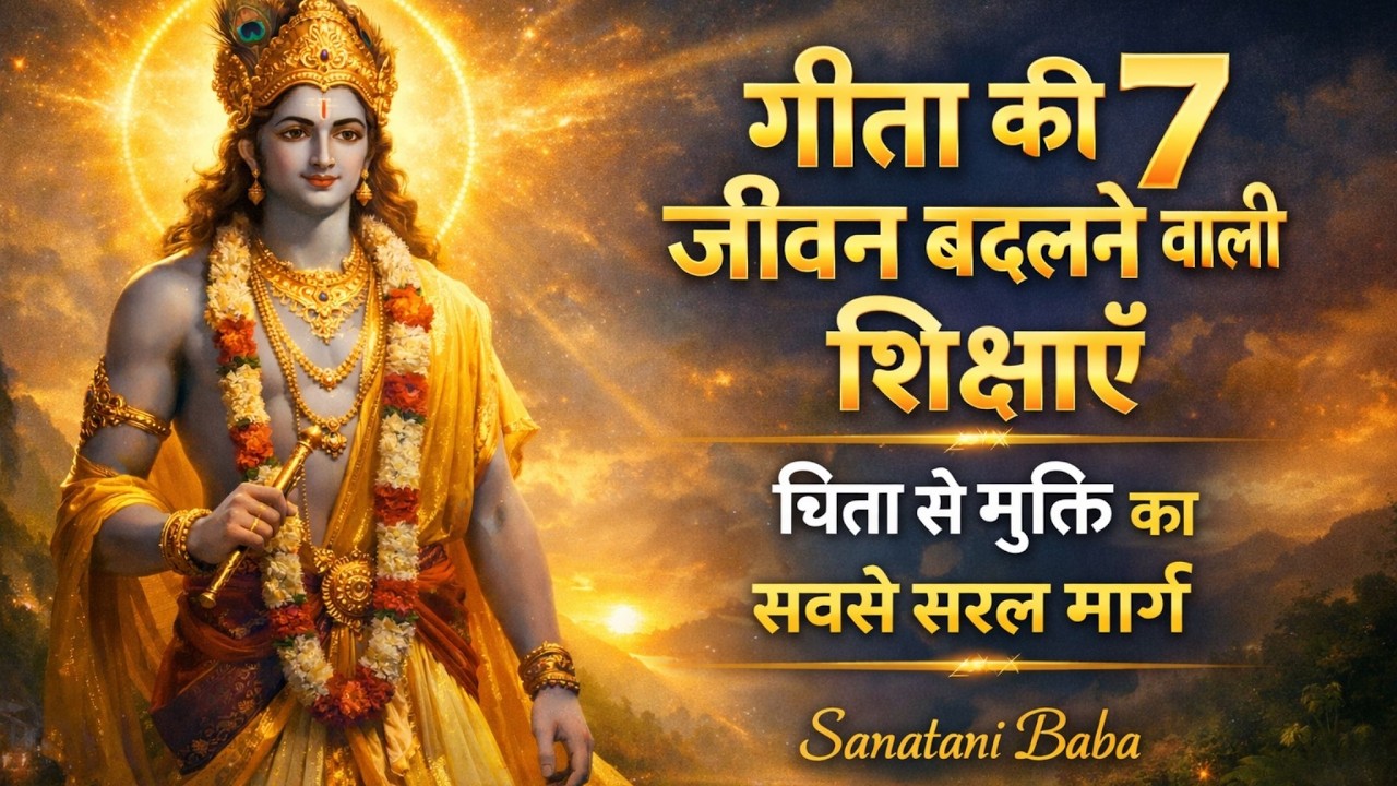 गीता की 7 अनमोल शिक्षाएँ – जीवन बदलने वाला ज्ञान | Sanatani Baba | Geeta Gyan for Success |