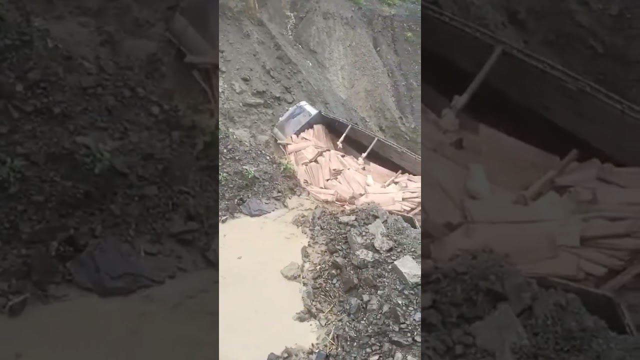 Imphal Jiri road havey rainfall and landslide (NH-37) truck accedent