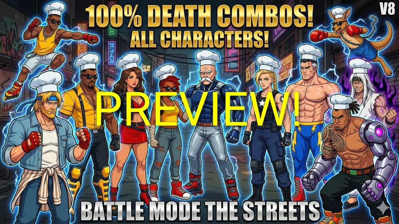 Streets of Rage 4 Combo Video ALL CHARACTERS PART 2 PREVIEW