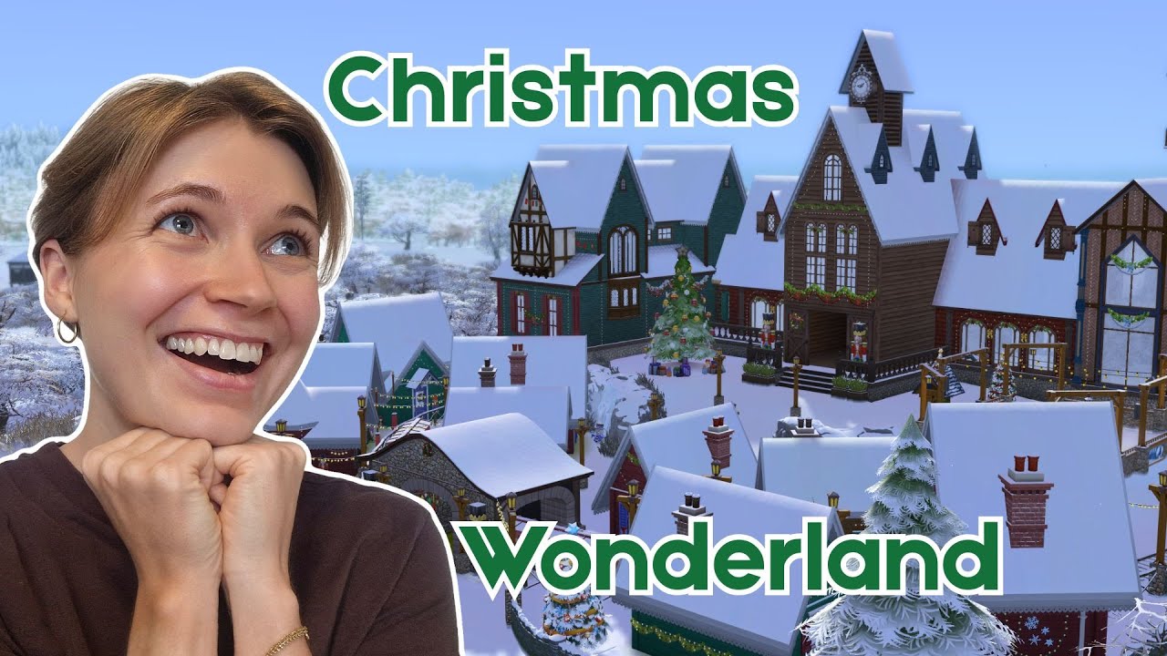 I spent 9 HOURS building SANTA’s workshop - Part 1 | Sims 4 speedbuild