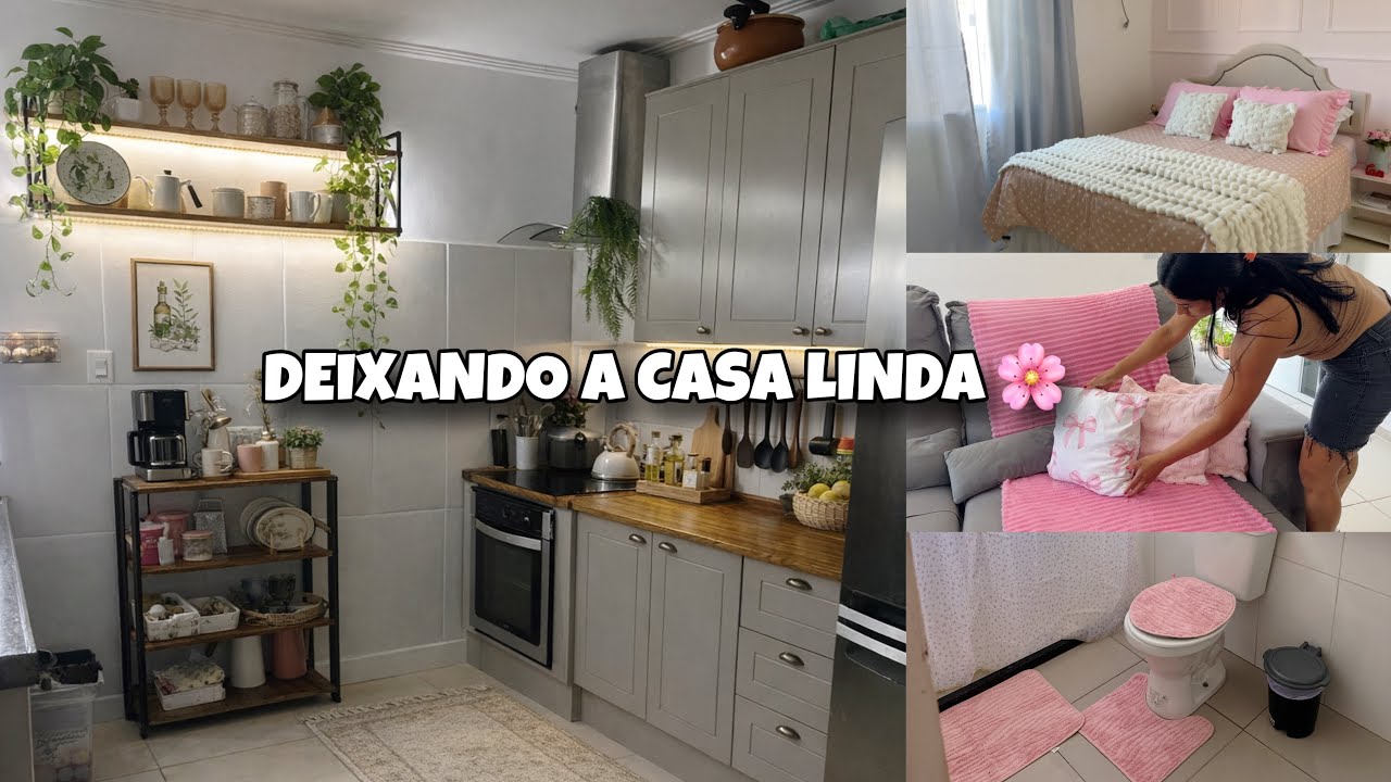 Faxina Motivadora | Casa Limpa e Decoração Rosa 🌸🏡