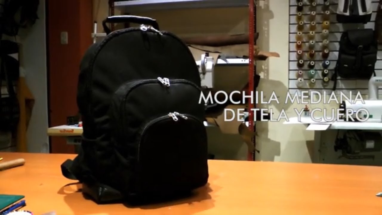 Como hacer Mochila de Cuero y Tela #LeatherTutorial EP 02