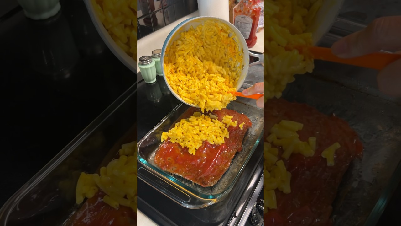 Momma makes a Mac and Cheese Meatloaf 😳😂 #joshsmom #cooking #joshandmomma