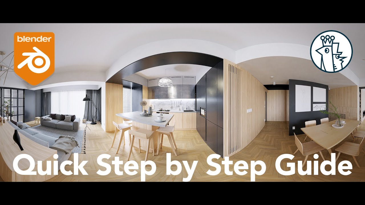 Как визуализировать панораму 360° в Blender (урок по визуализации 360° в Blender)