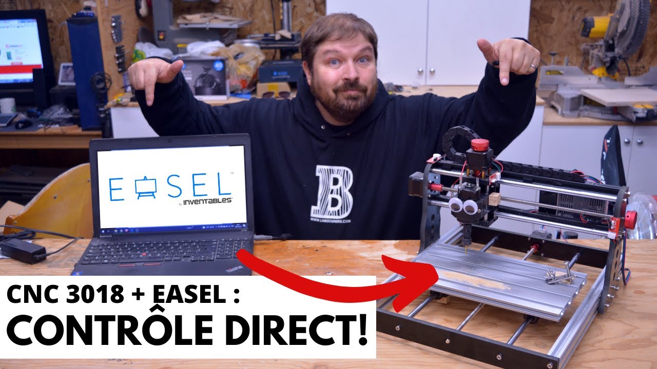 CNC 3018 : Contrôle direct dans Easel ! [configuration facile!]
