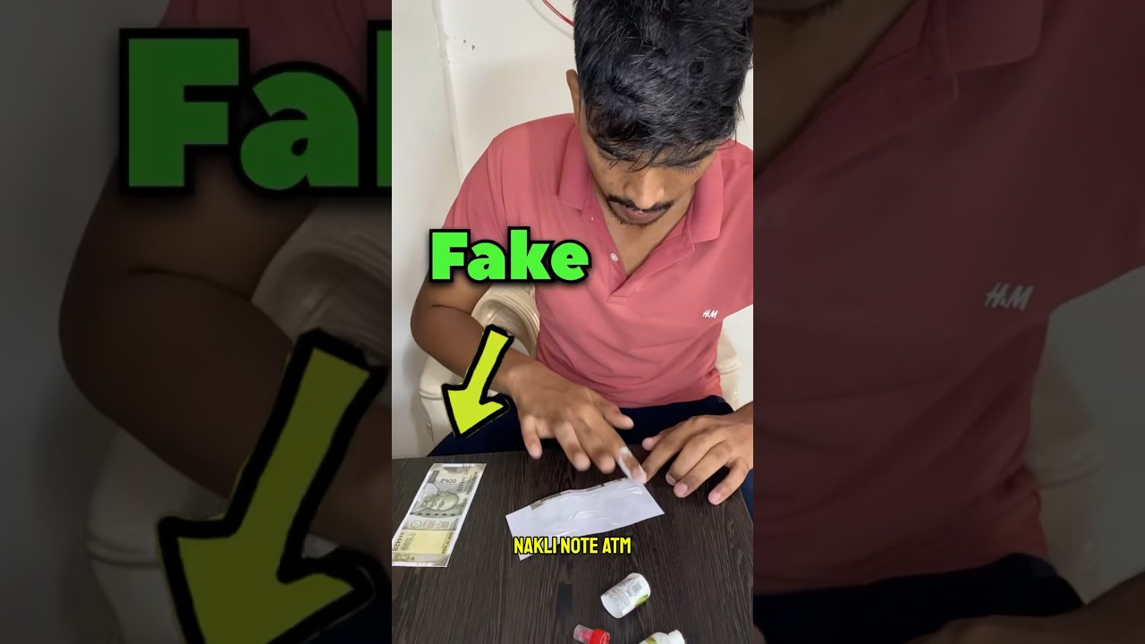 I Made ₹500 Fake Note￼