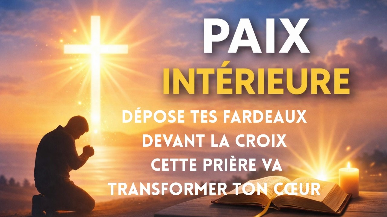 Dépose tes fardeaux devant la Croix – Cette prière va transformer ton cœur