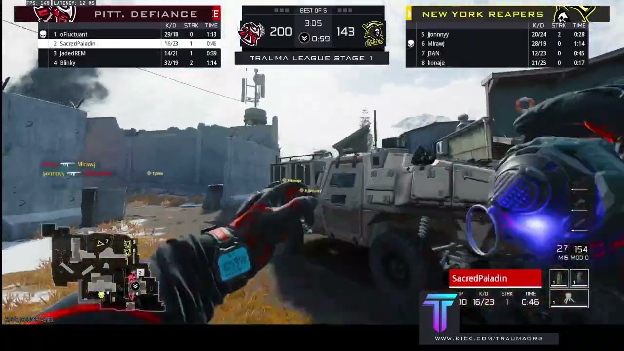 (4)New York Reapers vs (9)Pittsburgh Defiance | WSF | Stage 1 Playoffs