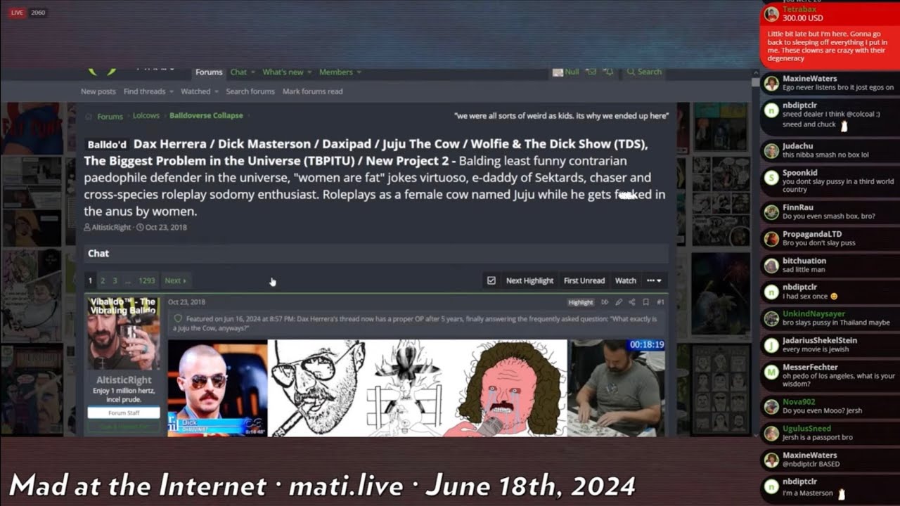 MATI: Dick Masterson’s New OP - Kiwi Farms (June 18, 2024)
