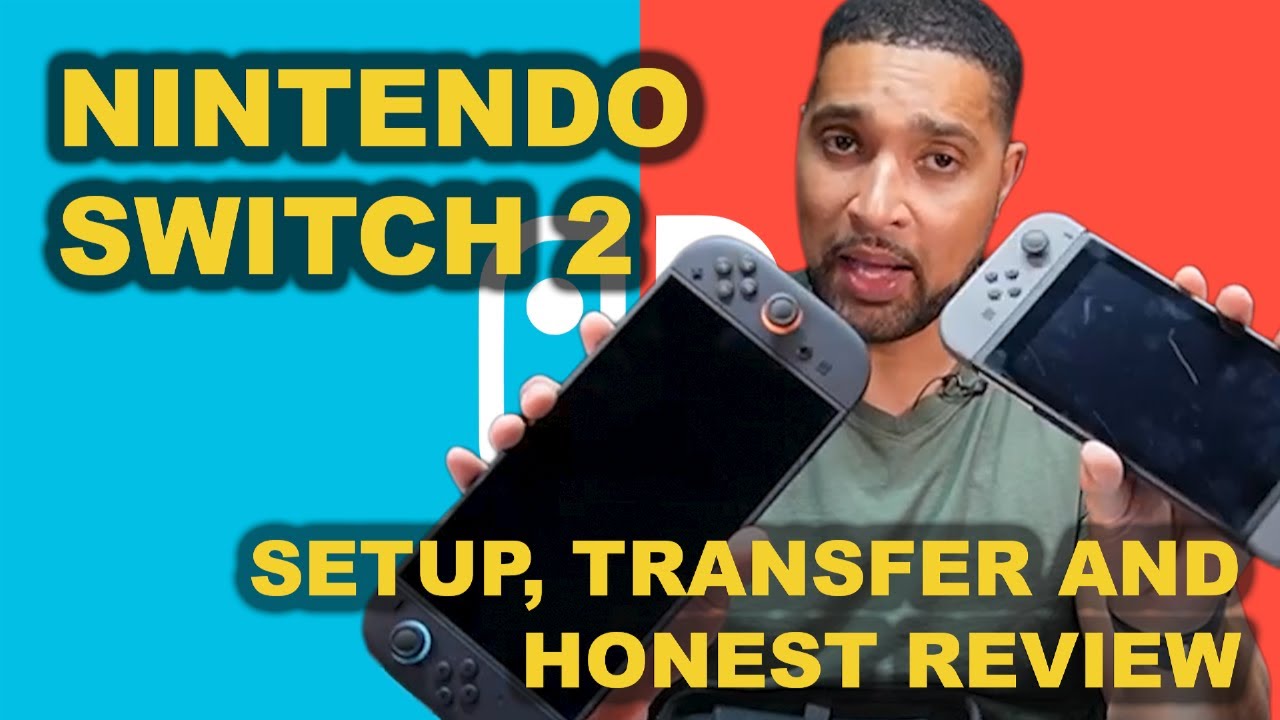 Nintendo Switch 2 Unboxing Set Up And First Impressions and transfer from Intendo Switch 1