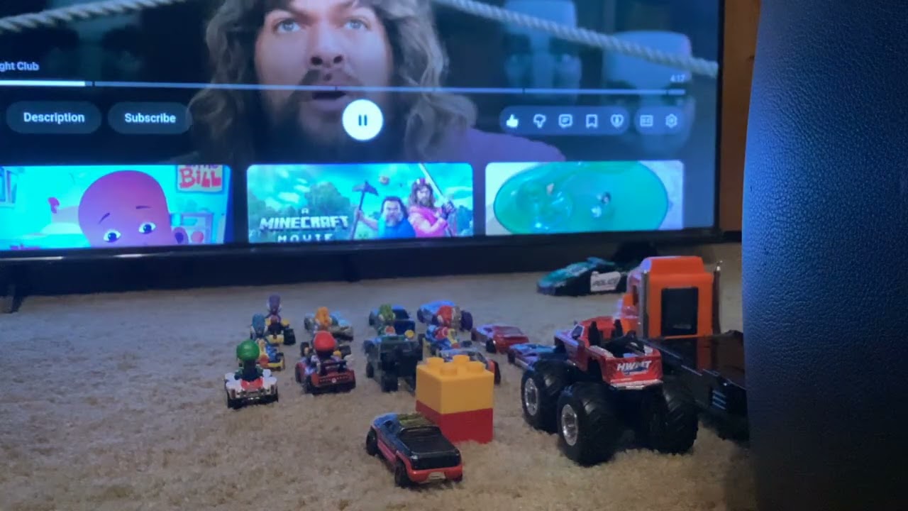 Bad Truck Throws His Popcorn At The Minecraft Movie During The Chicken Jockey Scene/Grounded