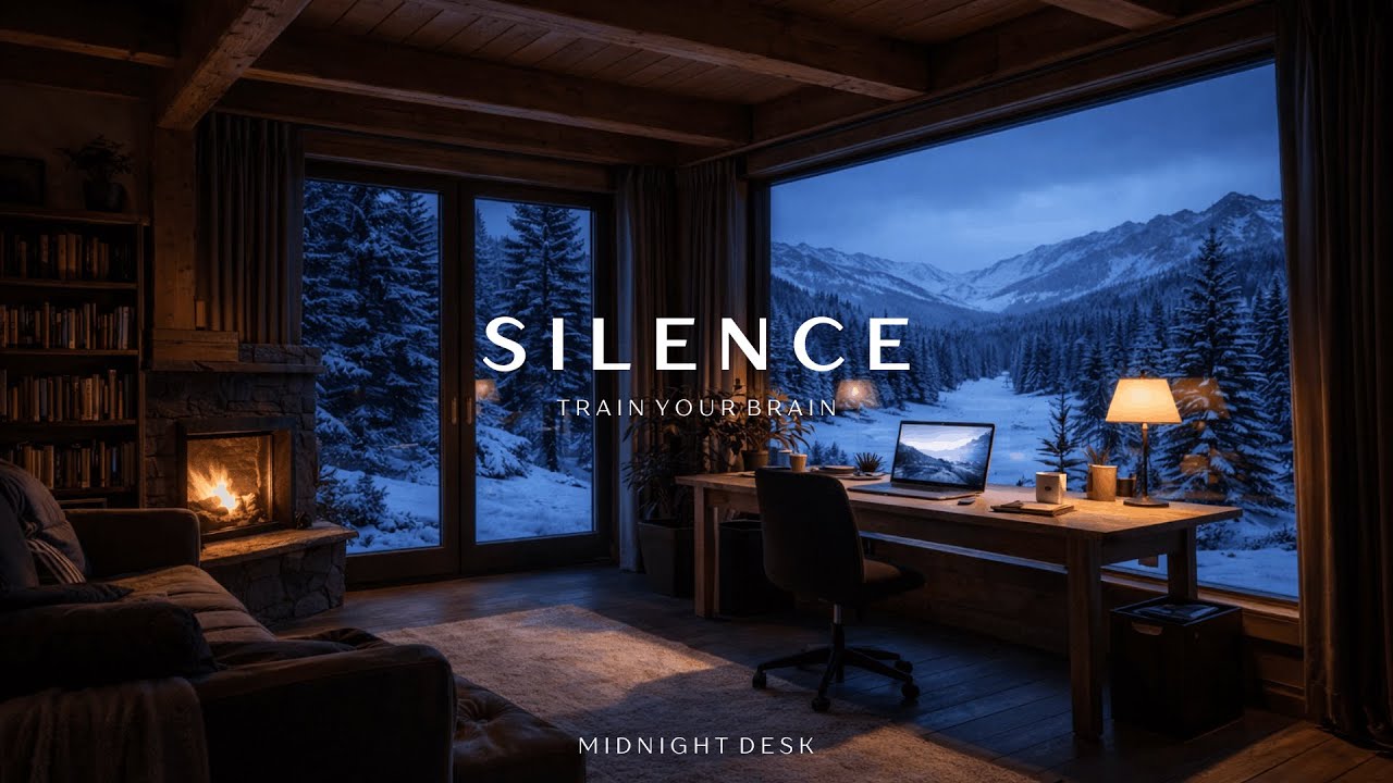 Silence for Deep Work ❄️ | Winter Focus Session from Norway | Midnight Desk