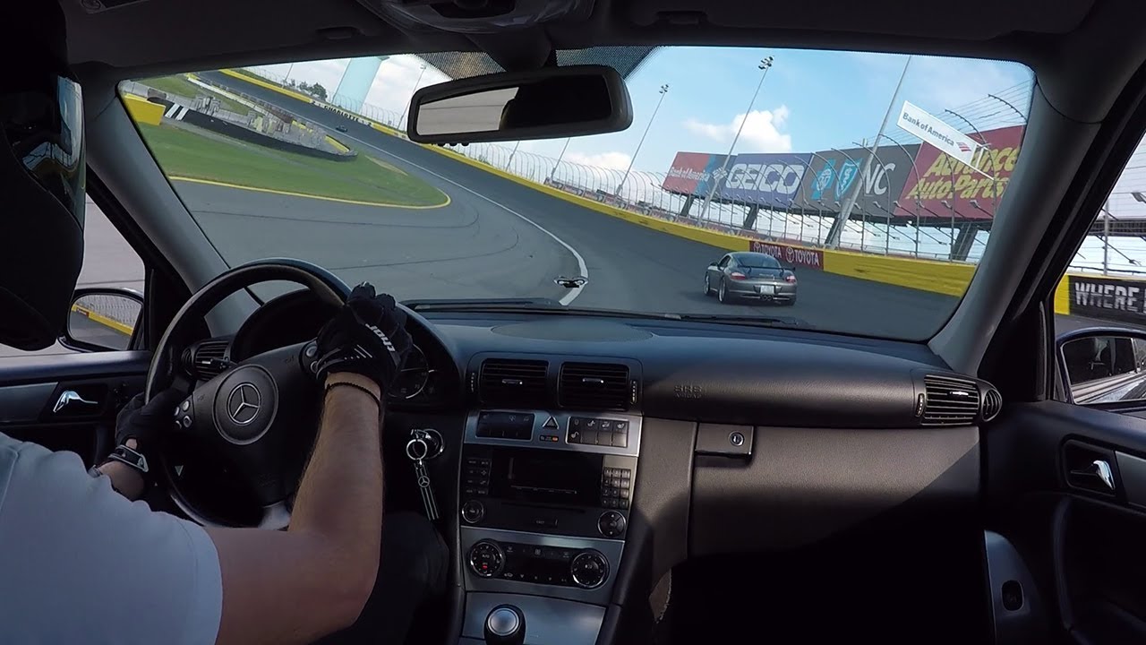 Mercedes W203 C230 Kompressor racing at ROVAL 06/08/18