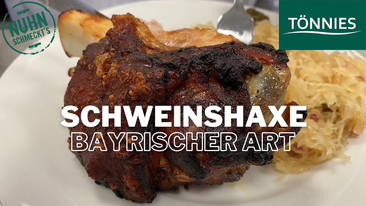 Knusprige Schweinshaxen bayrischer Art / Backofen / Nuhn schmeckt's