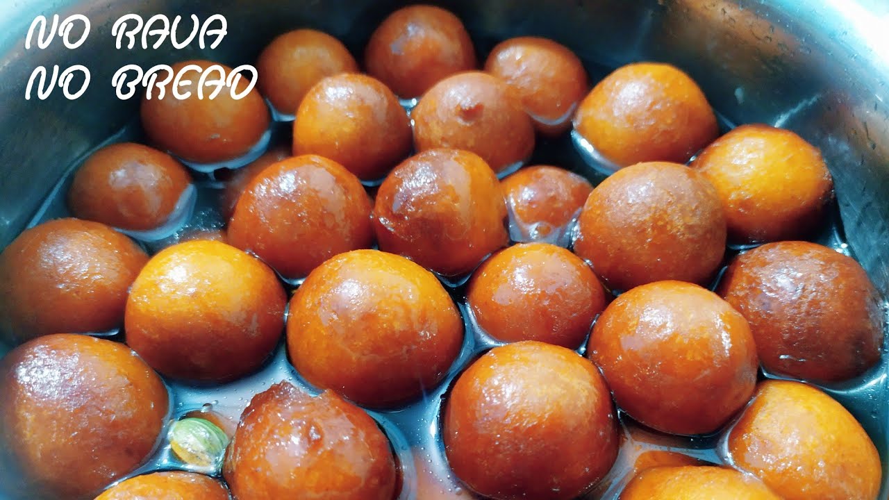 GULABJAMS/without rava or bread/the kitchen sizzle/