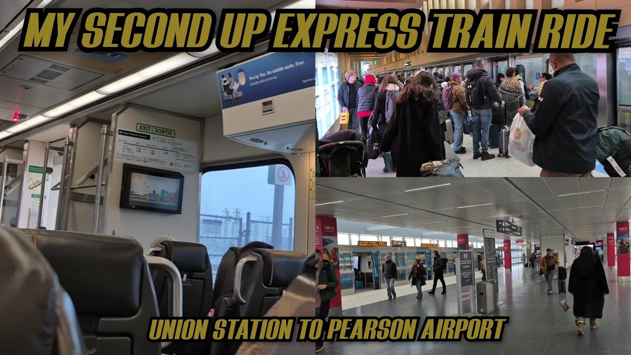 Riding The UP Express Again | Union Station to Pearson Airport (POV)