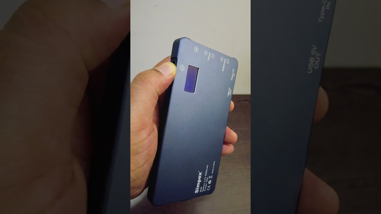 Simpex RGB Pocket LED Light with Built in 4000MAh Rechargeable Battery | Unboxing #unboxing #simpex