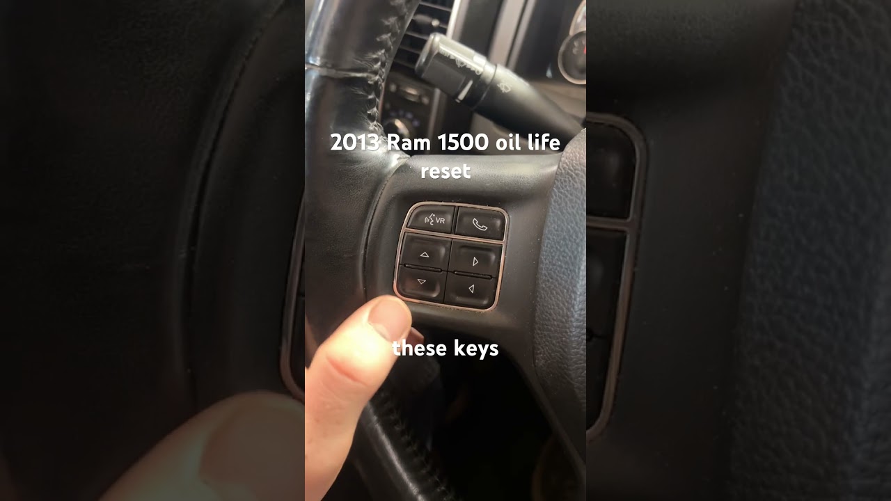 2013 Ram 1500 oil change reminder reset #automobile #ram #viral #fyp