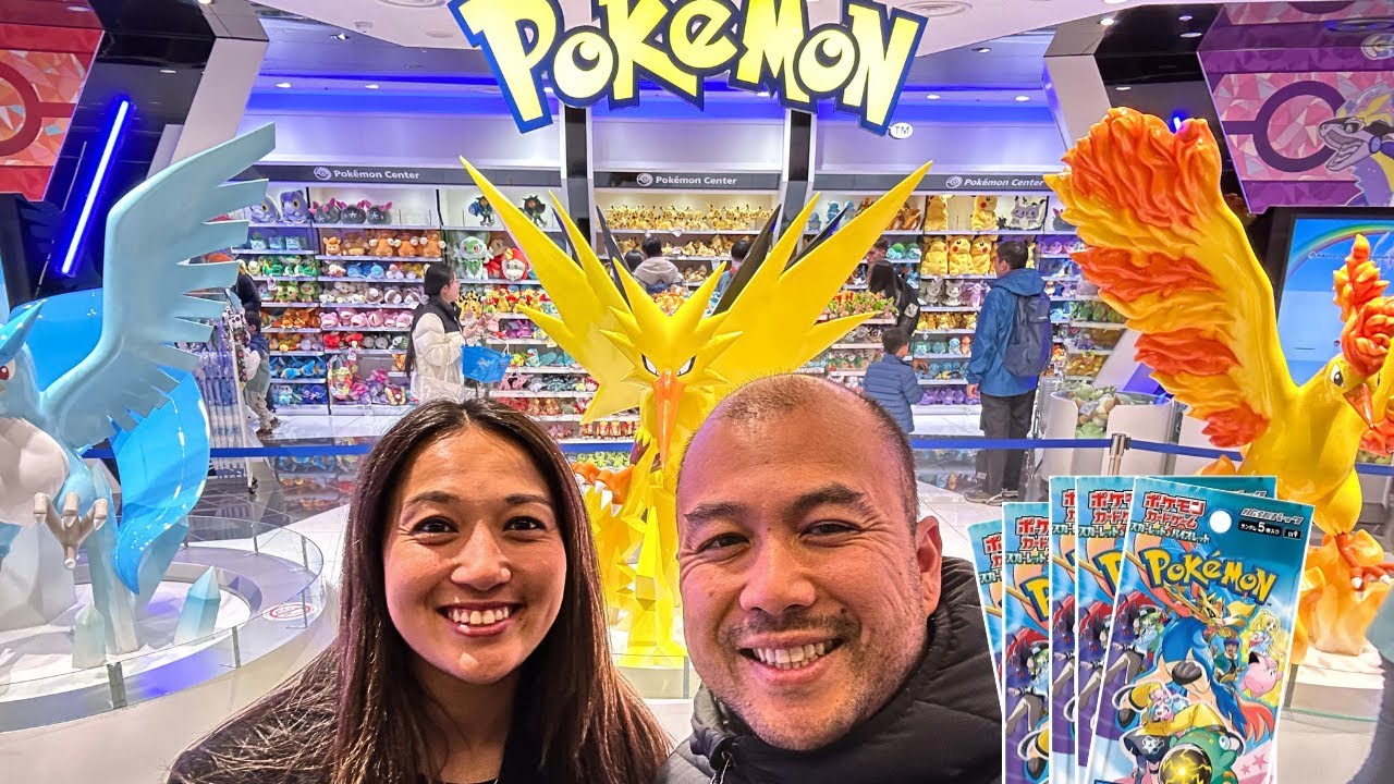 We found Battle Partners booster packs at the Pokemon Center in Osaka, Japan!! Pack opening!!